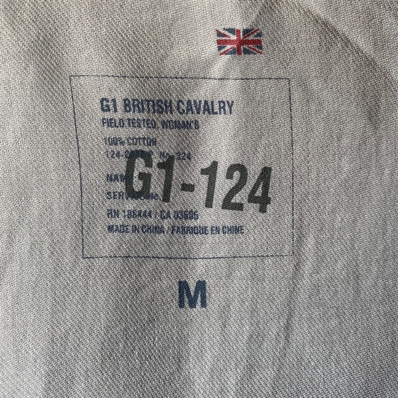 Anthropologie G1 Goods British Cavalry black fitted black utility jacket Sz M - Picture 11 of 16